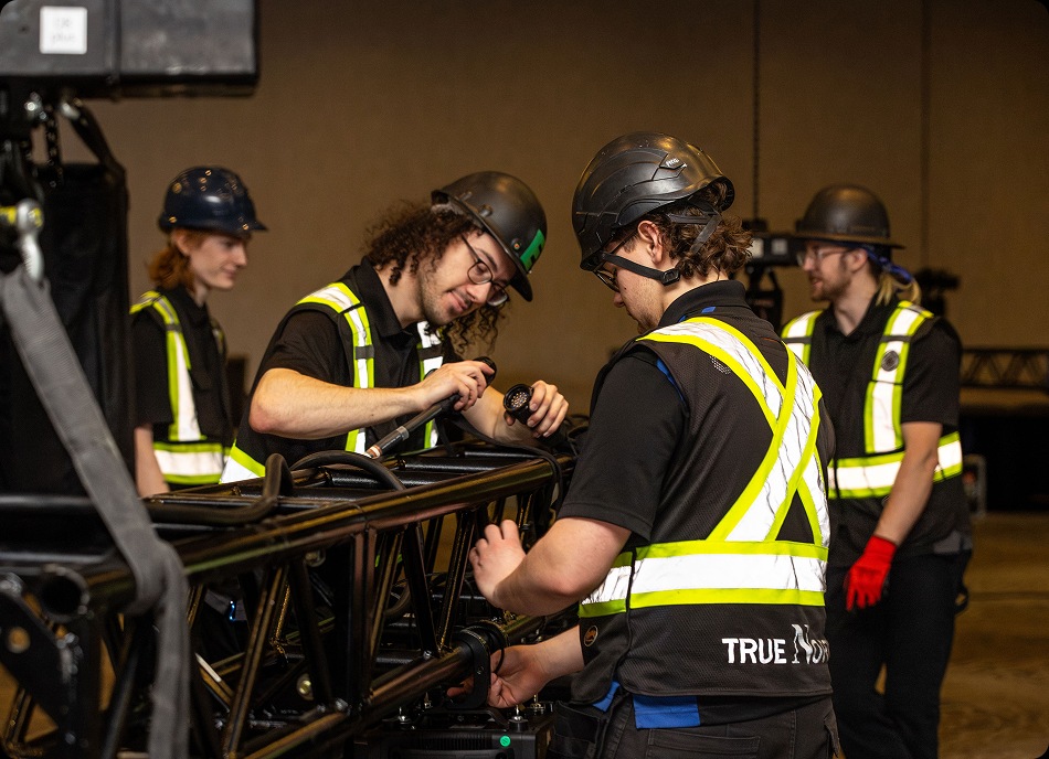 People installing equipment