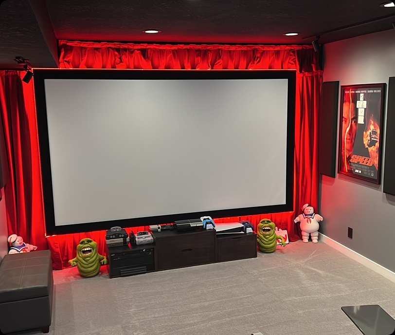 Projector room screen