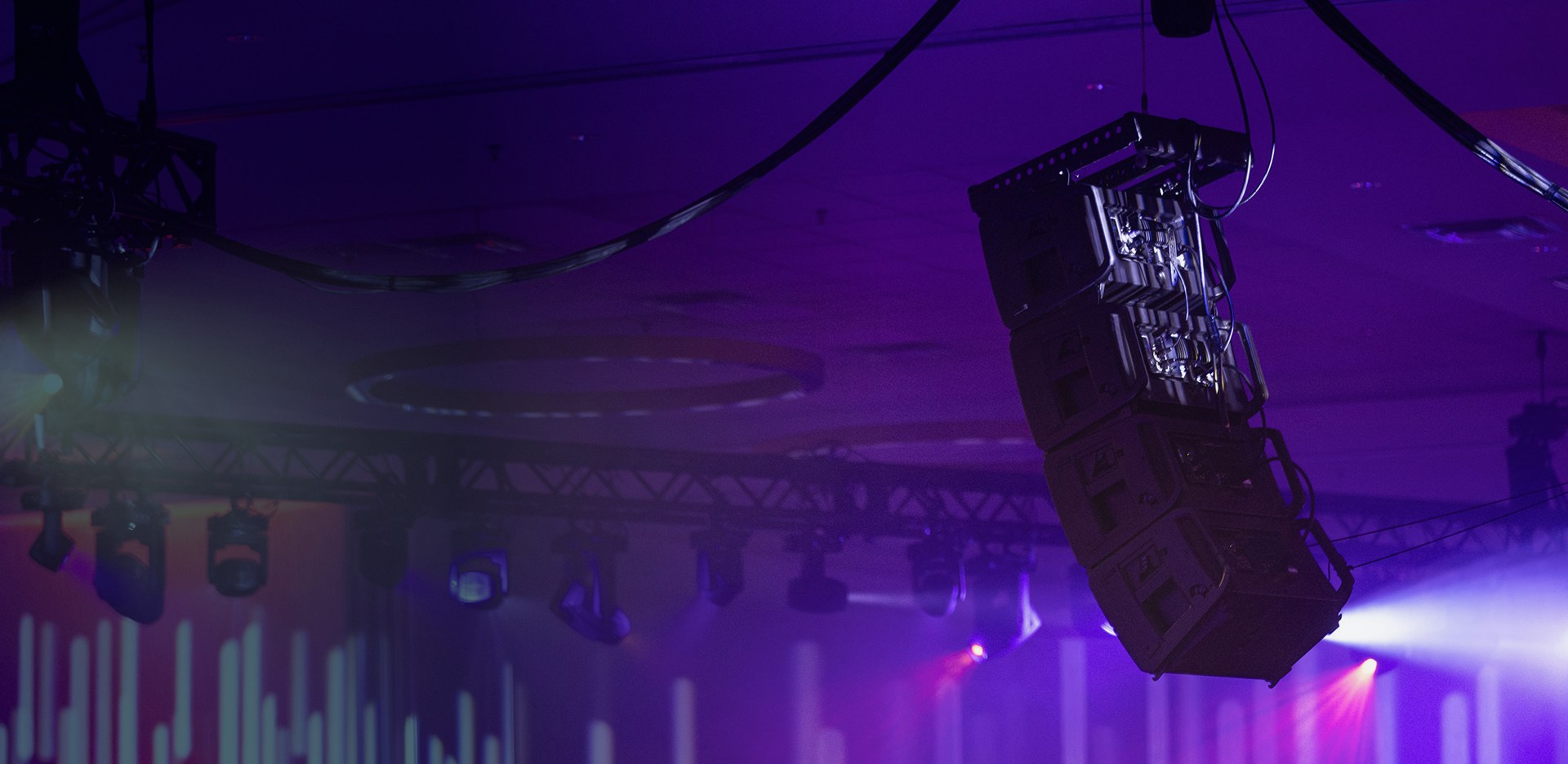 Sounf equipment ceiling installation